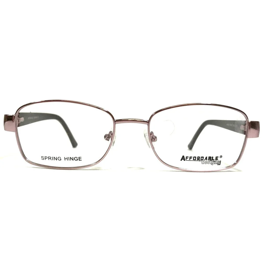 Affordable Designs Eyeglasses Frames MARGE ROSE Brown Pink Cat Eye 53-18-135